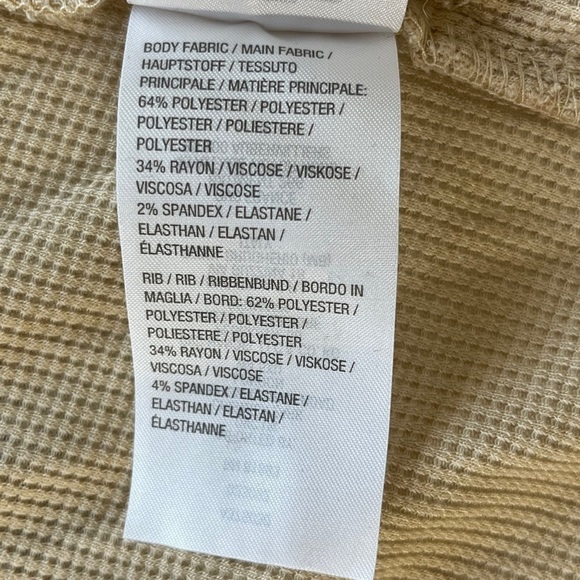 LOGO Lounge Duster Cardigan long length, beige, plus size, cozy travel size 2X - Picture 13 of 16